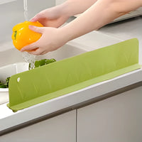 Silicone Sink Splash Guard Flexible Water Splash Stopper with Double Suction Cups