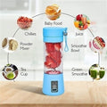 Portable 6 cuts Blender Home USB Rechargeable Electric Fruit Extractor Juice Blender Machine