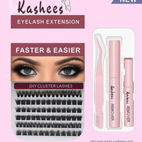 Kashee's 4 In 1 Eyelash Extension Set With Glue & Applicator Light & Thick Lashes Mix
