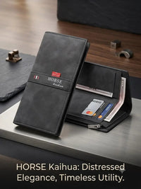 Imperial Horse Wallet for Men Bifold Card Hold