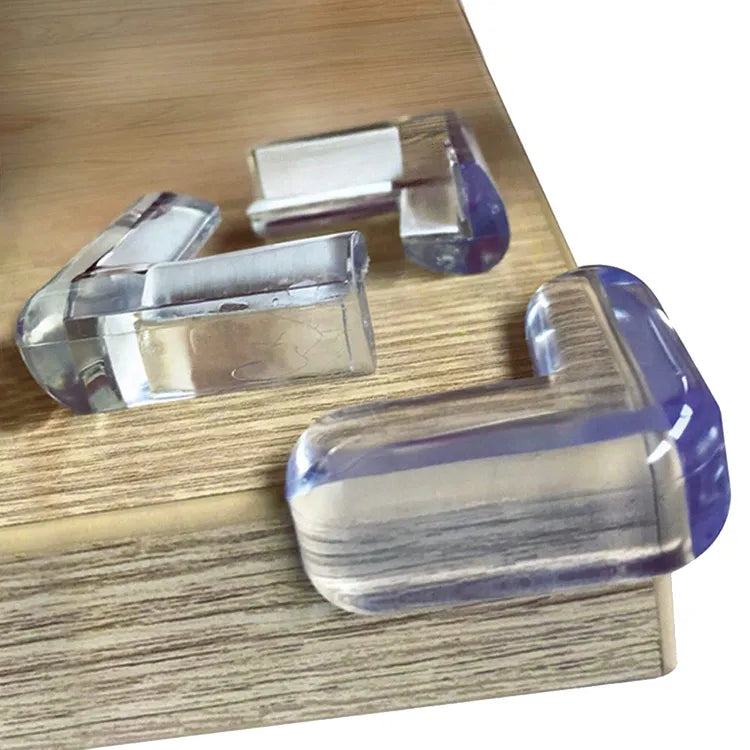 4pcs Table Corner Protector - Child Safety Transparent Silicon Furniture Corner Protectors Self