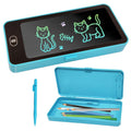 Pencil Box with LCD Writing Tablet | Kids Stationery Box with Writing Pad & Stylus | Random Color