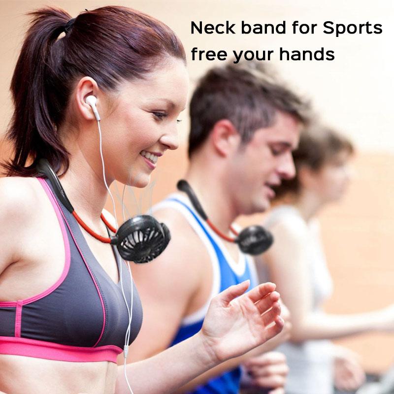 7 Wing Neck Fans Mini Portable Outdoor Fan
