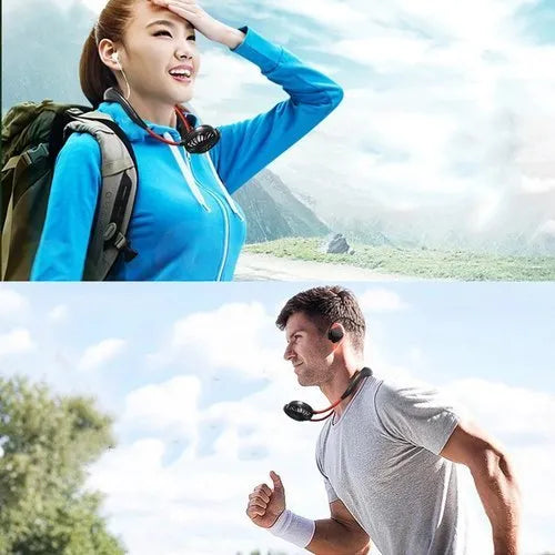 7 Wing Neck Fans Mini Portable Outdoor Fan